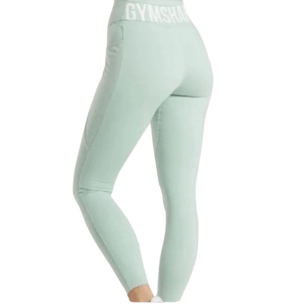 Gymshark Recess Pistachio Green High Waist Ankle Compression Leggings Medium
